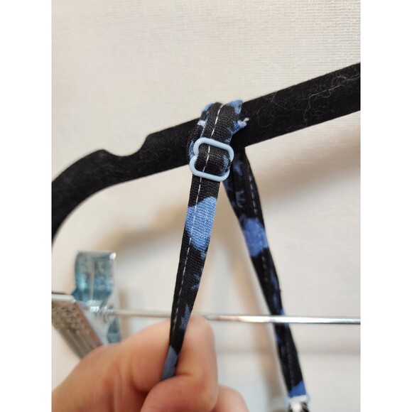 No Boundaries Womens M Blue Babydoll Jumpsuit Open Legs Boho Crochet Tribal Y2K - Picture 14 of 16